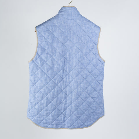 Waterville Baby Blue Quilted Vest 5