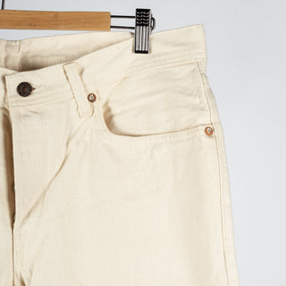 Edwin USA Akita Taper Écru 13.5oz Japanese Rainbow Selvage Denim - Red, Cotton, Denim, Japanese, Tapered, Textured - Back...