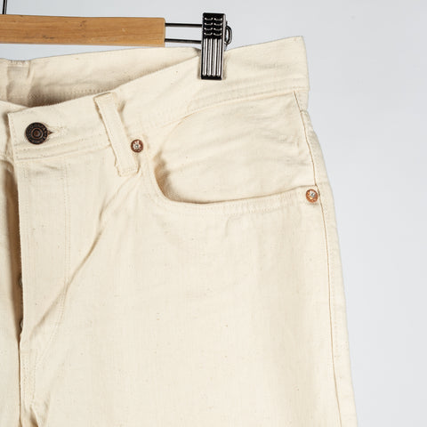 Edwin USA Akita Taper Écru 13.5oz Japanese Rainbow Selvage Denim - Red, Cotton, Denim, Japanese, Tapered, Textured - Back...