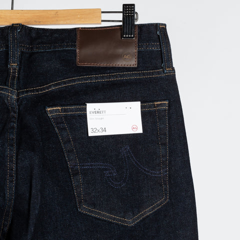 AG Everett Slim Straight Monument Denim - Tan, Cotton, Denim, Stretch, Straight Fit - View 8