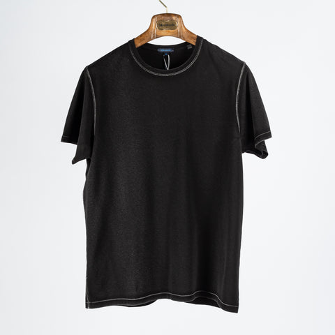 PYA Black Old Wash Stretch T-Shirt 1