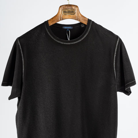 PYA Black Old Wash Stretch T-Shirt 5