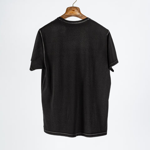 PYA Black Old Wash Stretch T-Shirt 4