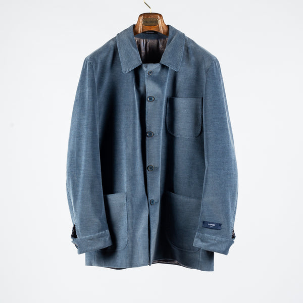 Steel Blue Corduroy Chore Coat