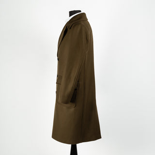 Masons Olive Double Breasted Overcoat 3
