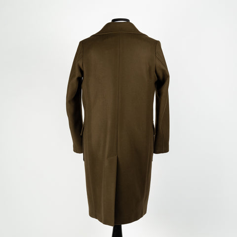 Masons Olive Double Breasted Overcoat 4