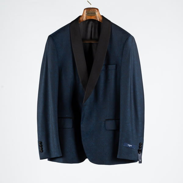 Navy Paisley Shawl Lapel Dinner Jacket