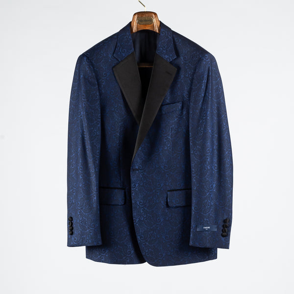 Navy Paisley Notch Lapel Dinner Jacket