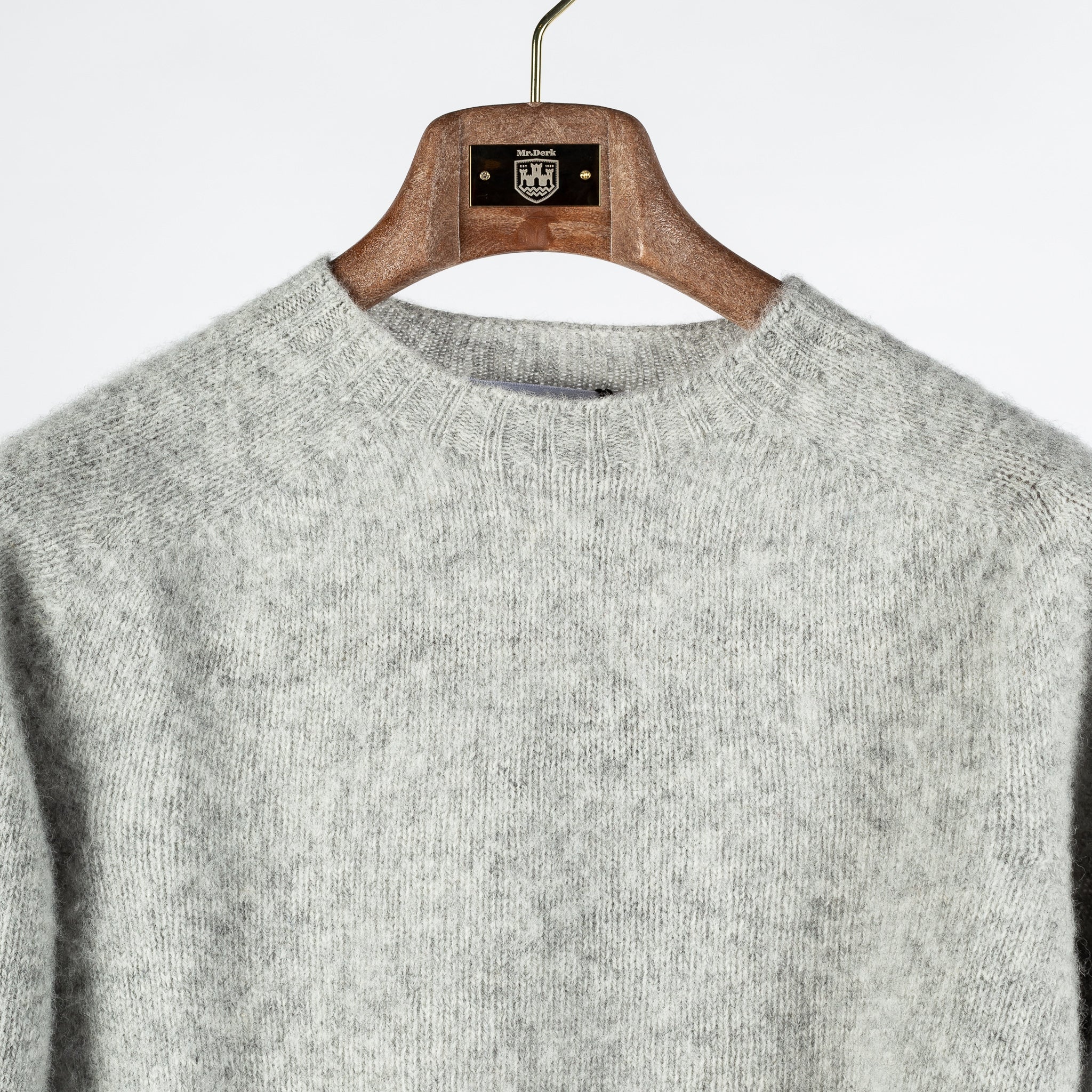 Light Grey Shaggy Crewneck Sweater – Mr.Derk