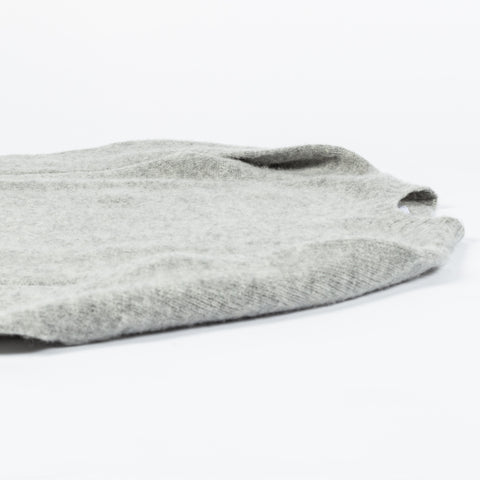 Harley Of Scotland Light Grey Shaggy Crewneck Sweater - Wool, Cashmere, Knit, Made In Scotland - View 8