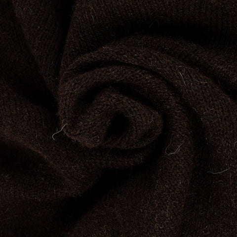 Harley Of Scotland Natural Black Saddle Shoulder Crewneck Sweater - Wool, Knit - Alternate View