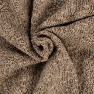 Harley Of Scotland Tan Saddle Shoulder Crewneck Sweater - Wool, Knit - Alternate View