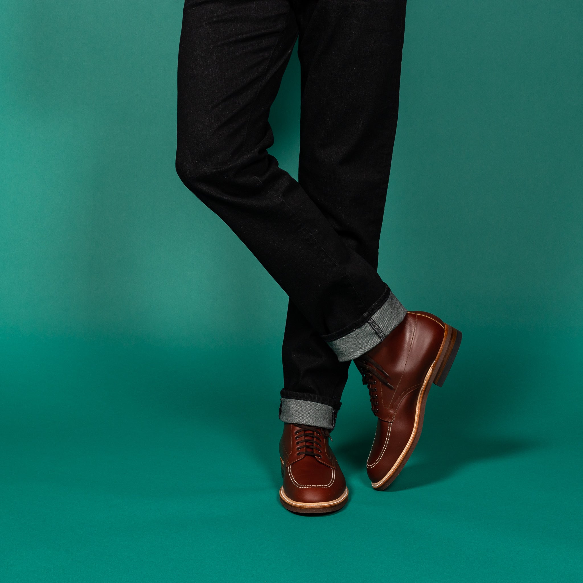 971 Straight Tip Blucher (Black Calf) – Mr.Derk