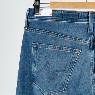 AG Everett High Peaks Slim Straight Denim - Navy, Wool, Cotton, Merino, Modern Fit - View 7