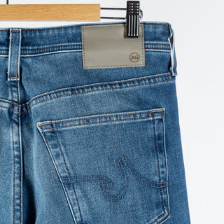 AG Everett High Peaks Slim Straight Denim - Navy, Wool, Cotton, Merino, Modern Fit - View 8
