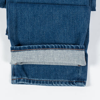 AG Everett High Peaks Slim Straight Denim - Navy, Wool, Cotton, Merino, Modern Fit - Alternate View