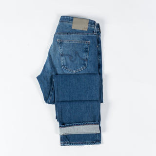 AG Everett High Peaks Slim Straight Denim - Navy, Wool, Cotton, Merino, Modern Fit - View 9
