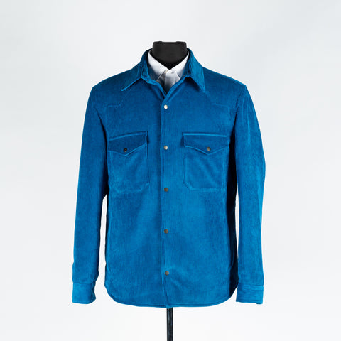Briglia Blue Corduroy Overshirt 6