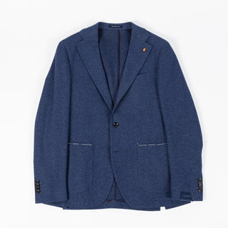 Latorre Navy Cotton Jersey Soft Constructed Blazer 8