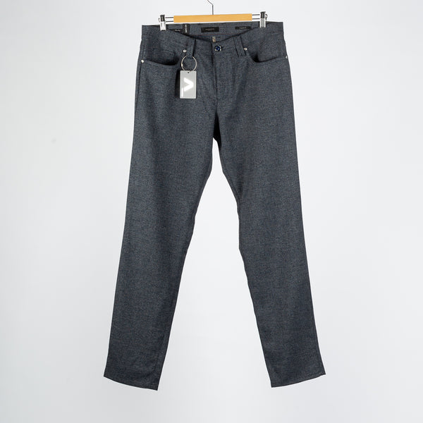 Textured Navy 1437 Pipe Premium Trousers