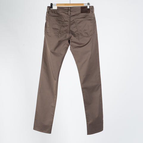 AG Tellis Faded Ashwood Performance Pant - Navy, Cotton, Denim, Oxford, Slim Fit, Knit - View 5