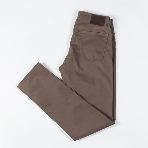 AG Tellis Faded Ashwood Performance Pant - Navy, Cotton, Denim, Oxford, Slim Fit, Knit - View 10