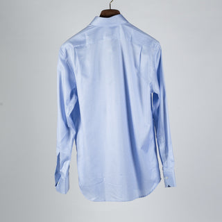 Stenstroms Light Blue Checked Twill Shirt Dress Shirt - Cotton, Twill, Regular Fit - View 5
