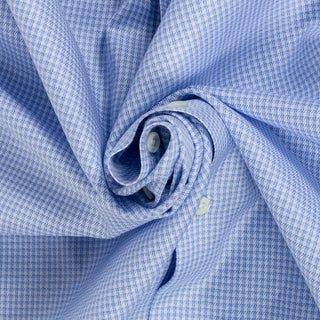 Stenstroms Light Blue Checked Twill Shirt Dress Shirt - Cotton, Twill, Regular Fit - Alternate View