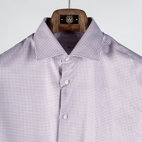 Stenstroms Red Checked Twill Shirt Dress Shirt - Cotton, Twill, Regular Fit - View 7