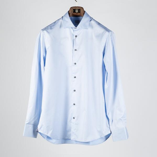 Light blue Contrast Twill Shirt Dress Shirt
