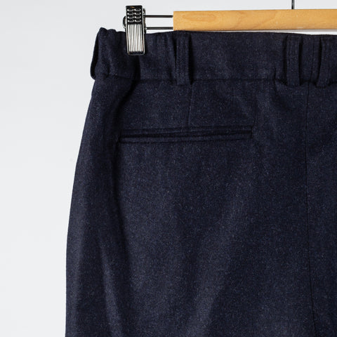 Informale Navy T010 Easy Trouser - Wool, Cotton, Merino, Relaxed Fit, Knit - View 7