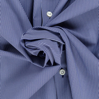 Stenstrom Navy & White Striped Jersey Dress Shirt 2