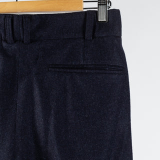 Informale Navy T010 Easy Trouser - Wool, Cotton, Merino, Relaxed Fit, Knit - View 8