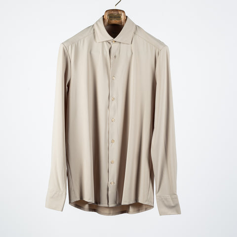 Stenstrom Tan Jersey Dress Shirt 1