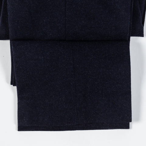 Informale Navy T010 Easy Trouser - Wool, Cotton, Merino, Relaxed Fit, Knit - Alternate View