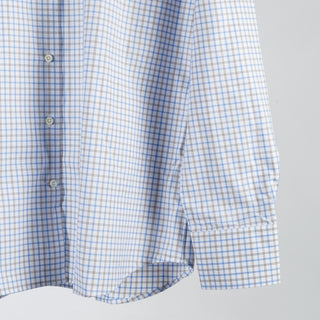 Stenstrom Light Blue Checked Oxford Dress Shirt 4