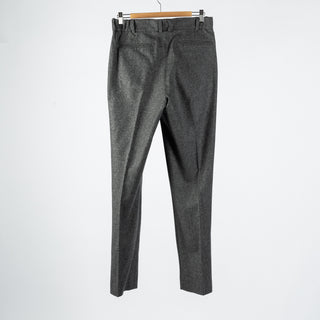 Informale Grey T010 Easy Trouser - Navy, Wool, Cotton, Merino, Relaxed Fit - View 6