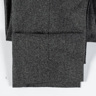 Informale Grey T010 Easy Trouser - Navy, Wool, Cotton, Merino, Relaxed Fit - Detail View