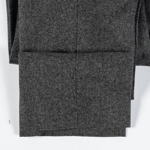 Informale Grey T010 Easy Trouser - Navy, Wool, Cotton, Merino, Relaxed Fit - Detail View