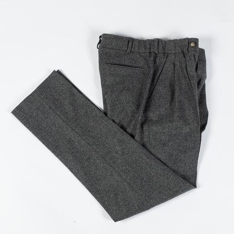 Informale Grey T010 Easy Trouser - Navy, Wool, Cotton, Merino, Relaxed Fit - View 11