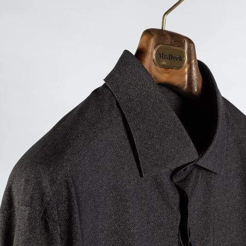 Stenstrom Charcoal Twill Jersey Dress Shirt 3