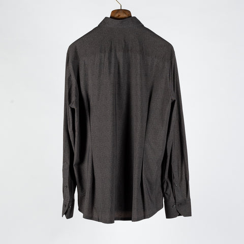 Stenstrom Charcoal Twill Jersey Dress Shirt 5