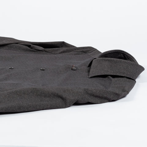 Stenstrom Charcoal Twill Jersey Dress Shirt 8