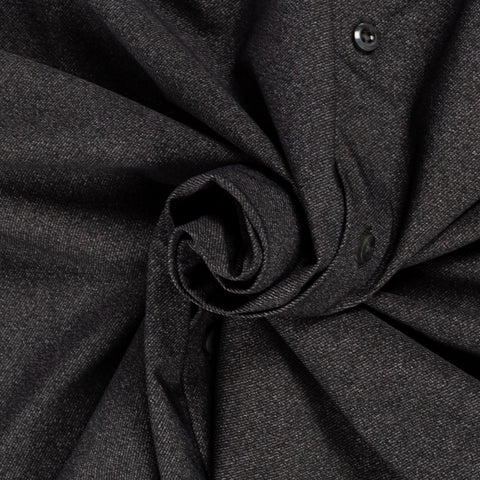 Stenstrom Charcoal Twill Jersey Dress Shirt 2