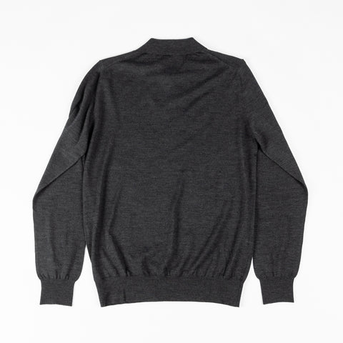 Fly3 Charcoal Wool L/S Polo 4