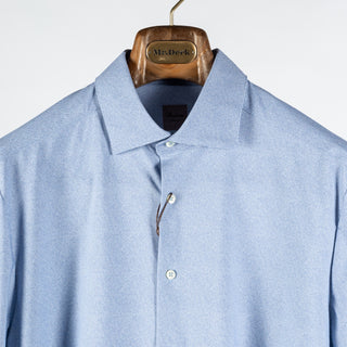 Stenstrom Blue Twill Jersey Dress Shirt 7