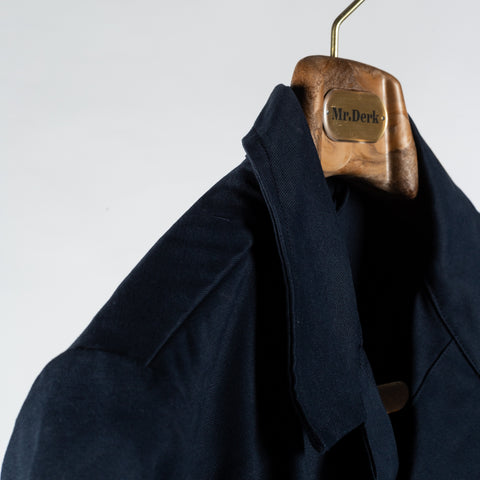 Informale Navy J002 Jungle Jacket - White, Wool, Cotton, Merino, Tailored Fit - Detail View