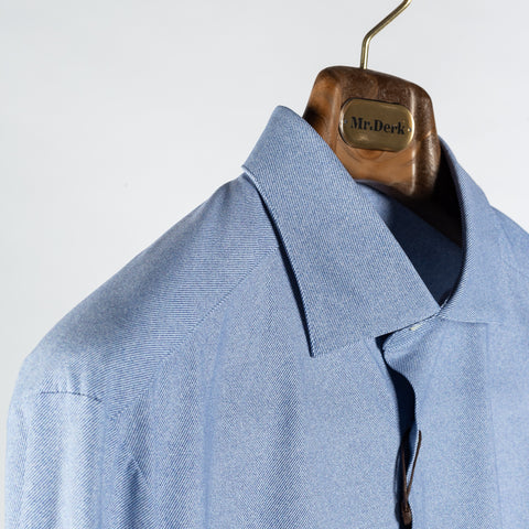 Stenstrom Blue Twill Jersey Dress Shirt 3