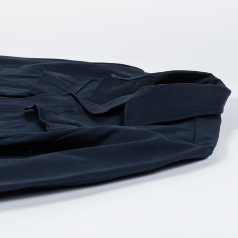 Informale Navy J002 Jungle Jacket - White, Wool, Cotton, Merino, Tailored Fit - View 8