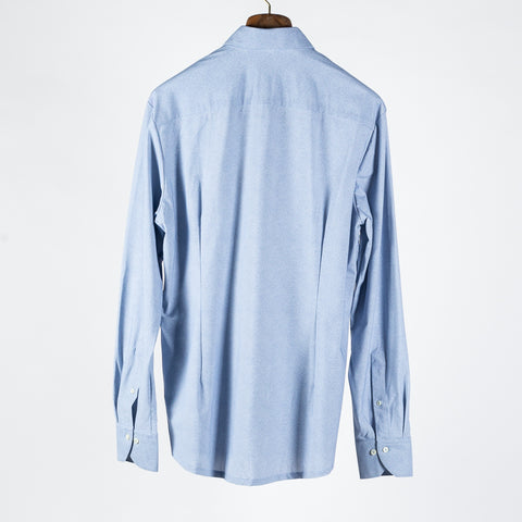 Stenstrom Blue Twill Jersey Dress Shirt 5